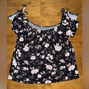 Off the shoulder floral blouse